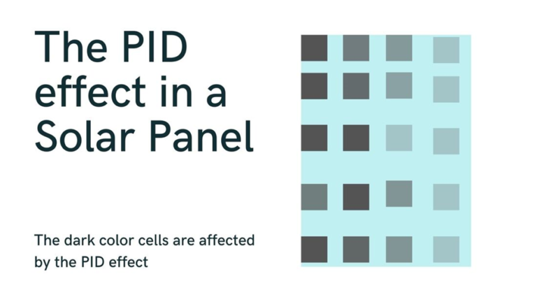 PID effect in solar panels