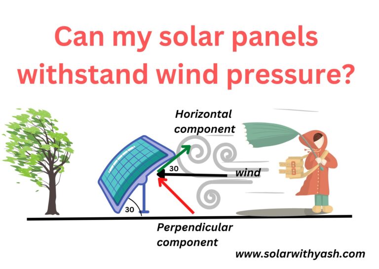solar panel withstanding wind pressure