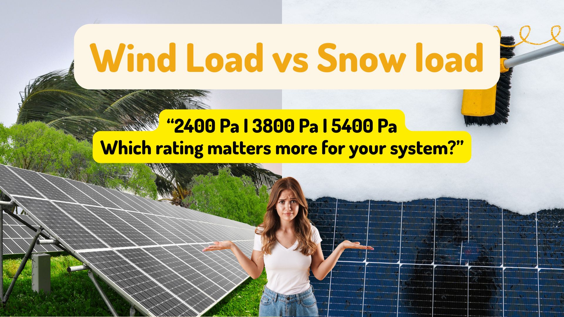 Wind load vs Snow load, which rating matters most for your system?