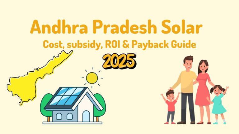 Andhra Pradesh Solar Guide: Cost, subsidy, ROI & Payback