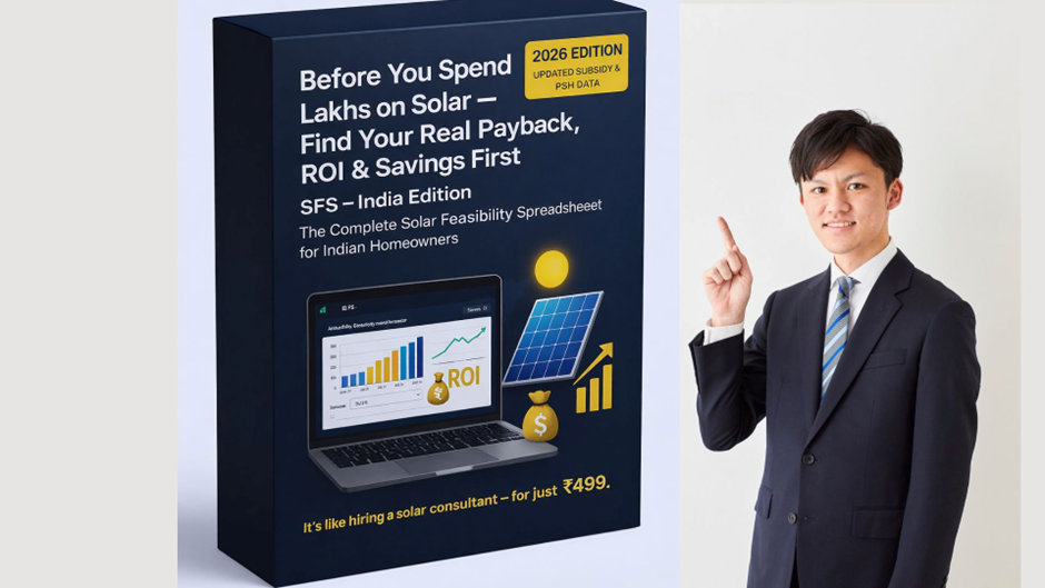 Solar Feasibility Spreadsheet (SFS) India Edition- A techno-feasibility analysis tool.